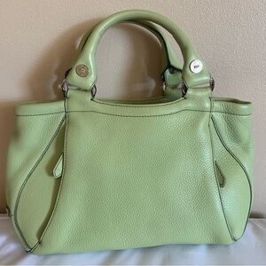 Cole Haan Light Green Leather Satchel